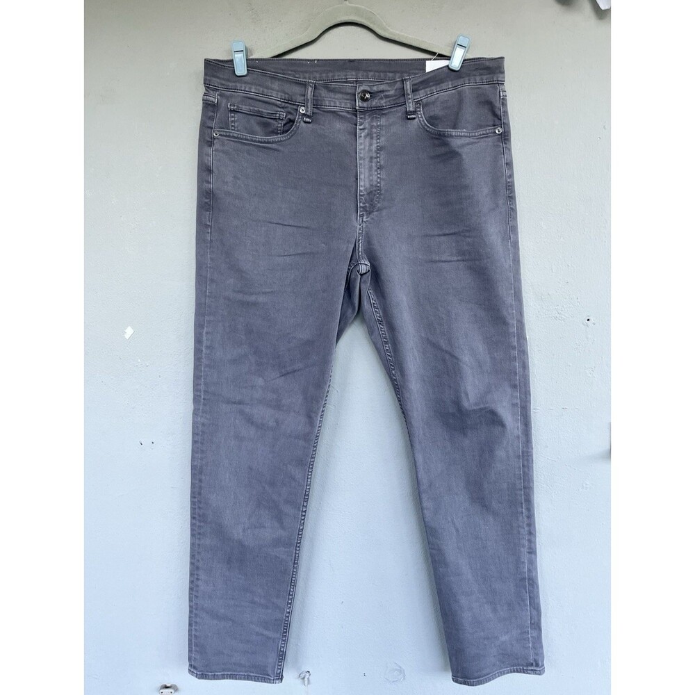 Rag & Bone Fit 2 Slim Jeans 36x32 Mens Gray Wash Stretch Streetwear Casual Pants
